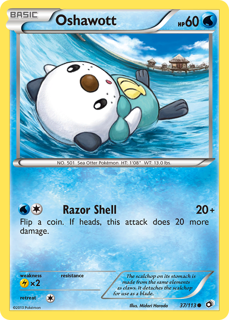 Oshawott (37) [Legendary Treasures] Reverse Holofoil - Deck Out Gaming