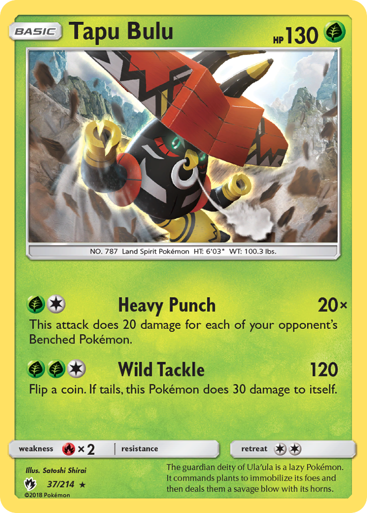 Tapu Bulu (37) [SM - Lost Thunder] - Deck Out Gaming