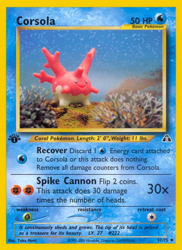 Corsola (37/75) [Neo Discovery 1st Edition] - Deck Out Gaming