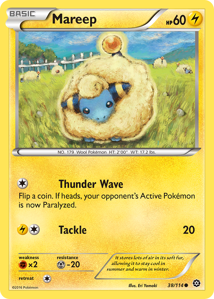 Mareep (38) [XY - Steam Siege] - Deck Out Gaming