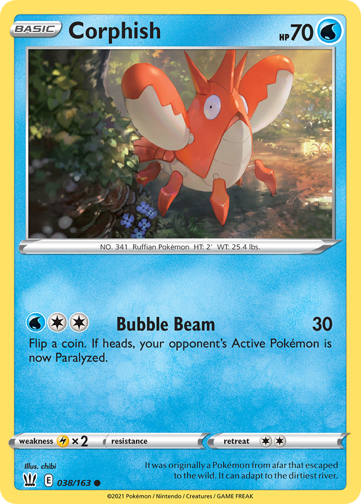 Corphish [SWSH05: Battle Styles] Reverse Holofoil - Deck Out Gaming