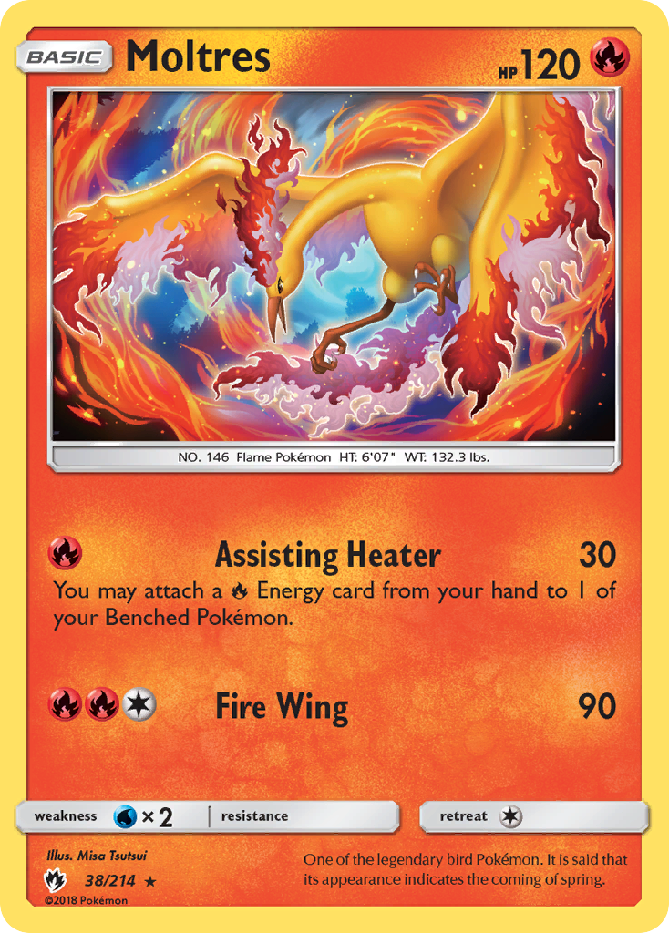 Moltres (38/214) [Sun & Moon: Lost Thunder] - Deck Out Gaming