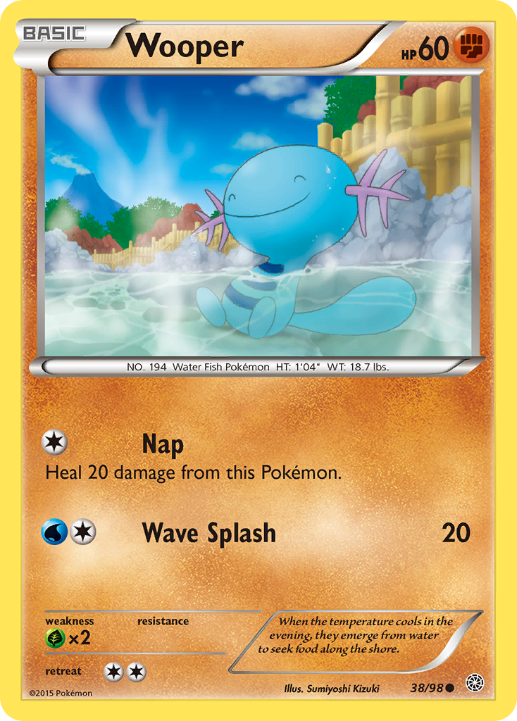 Wooper (38) [XY - Ancient Origins] Reverse Holofoil - Deck Out Gaming