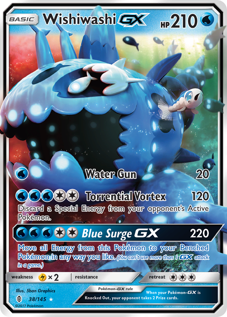 Wishiwashi GX (38) [SM - Guardians Rising] - Deck Out Gaming