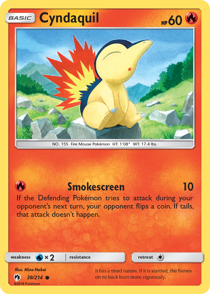 Cyndaquil (39) (39) [SM - Lost Thunder] Reverse Holofoil - Deck Out Gaming