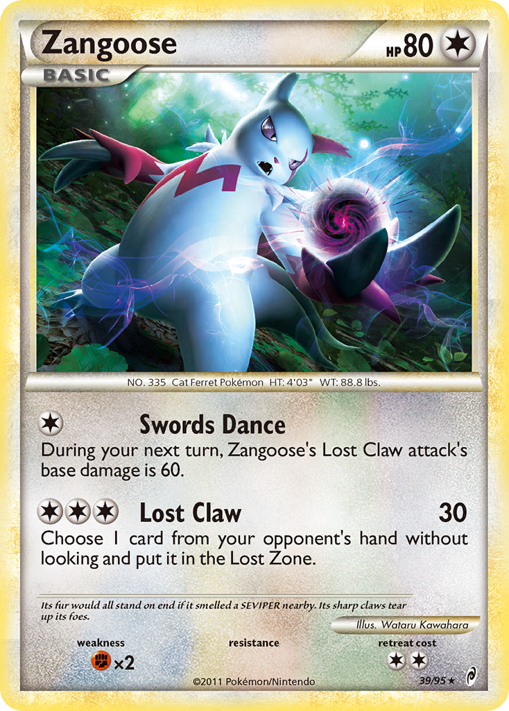 Zangoose (39) [Call of Legends] Reverse Holofoil - Deck Out Gaming