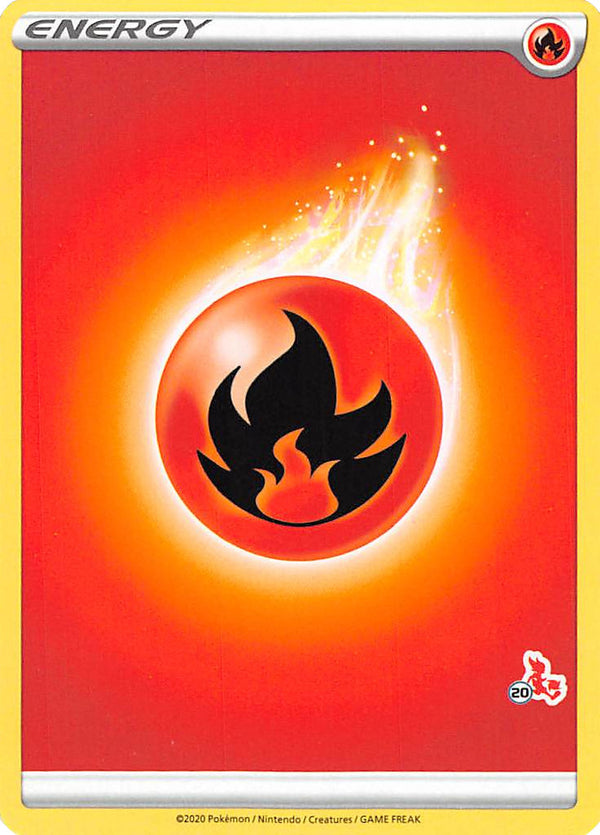 Fire Energy (Cinderace Stamp #20) [Battle Academy 2022] - Deck Out Gaming