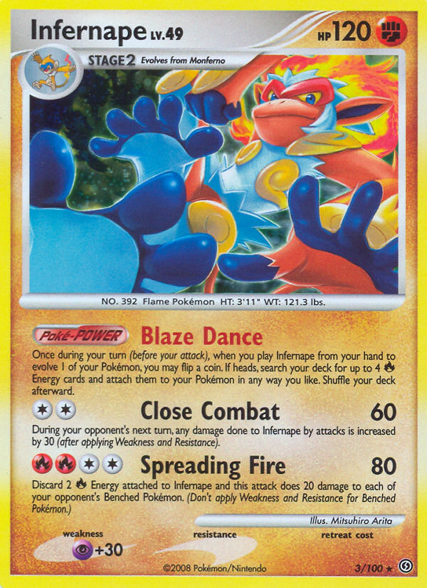 Infernape (3) [Stormfront] Reverse Holofoil - Deck Out Gaming