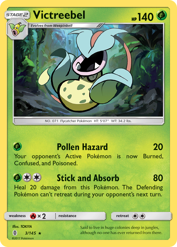 Victreebel (3) [SM - Guardians Rising] Reverse Holofoil - Deck Out Gaming