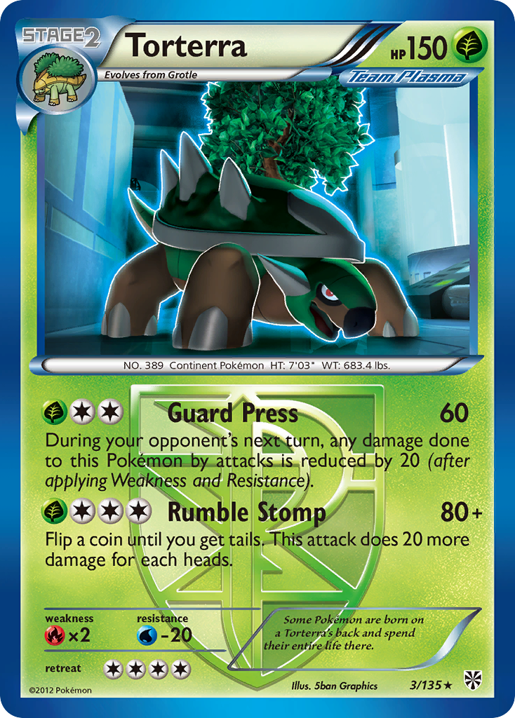 Torterra (Team Plasma) (3) [Plasma Storm] - Deck Out Gaming