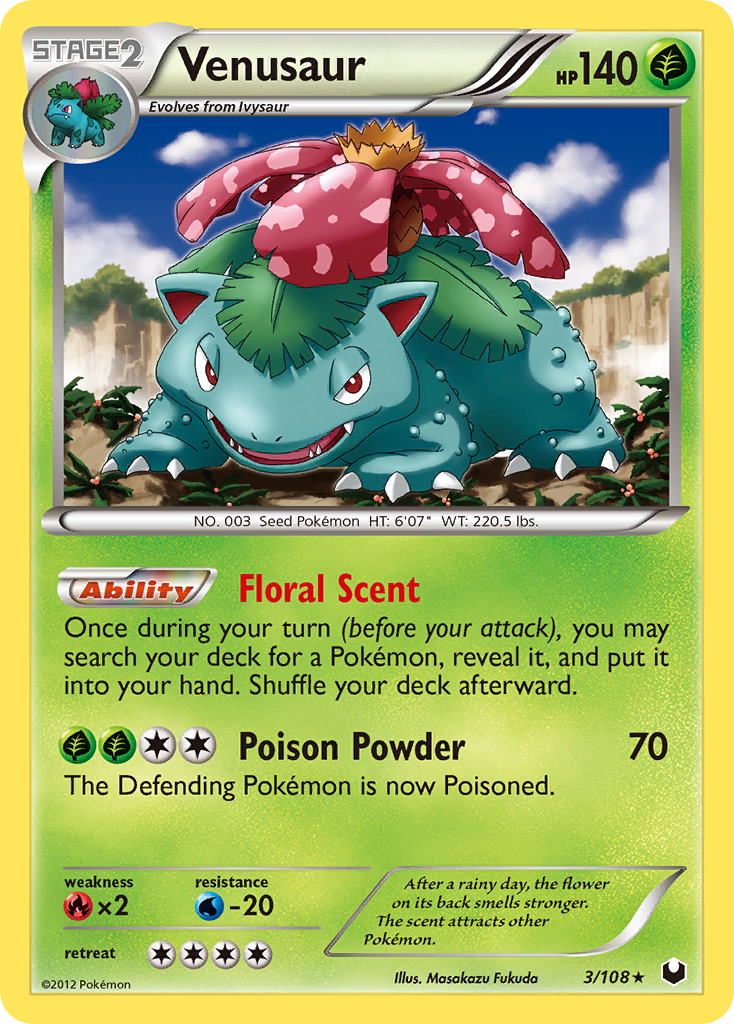 Venusaur (3) [Dark Explorers] Reverse Holofoil - Deck Out Gaming