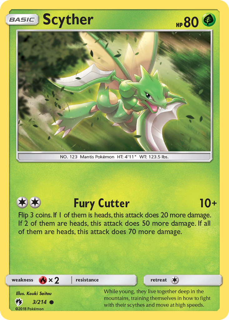 Scyther (3) [SM - Lost Thunder] Reverse Holofoil - Deck Out Gaming
