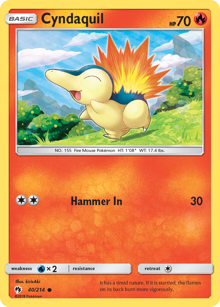Cyndaquil (40) (40) [SM - Lost Thunder] Reverse Holofoil - Deck Out Gaming