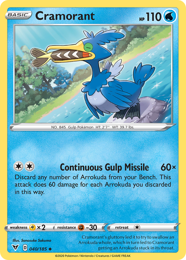 Cramorant [SWSH04: Vivid Voltage] Reverse Holofoil - Deck Out Gaming