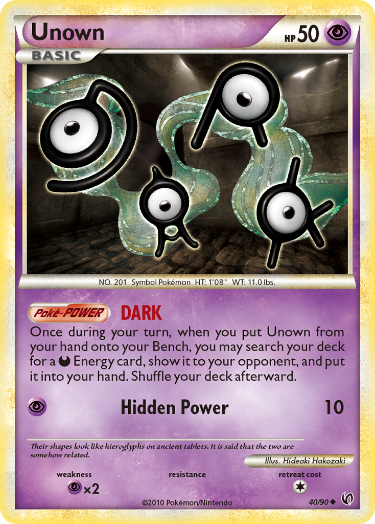 Unown (40) [Undaunted] Reverse Holofoil - Deck Out Gaming