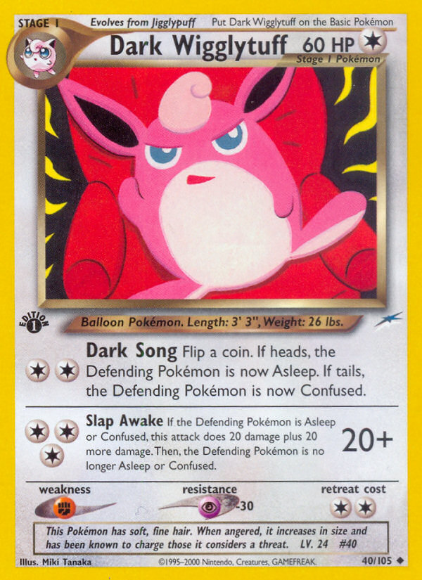 Dark Wigglytuff (40/105) [Neo Destiny 1st Edition] - Deck Out Gaming