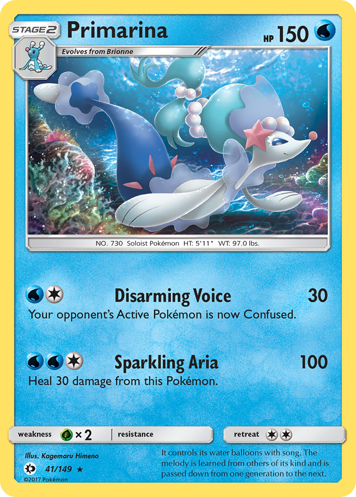 Primarina (41) [SM Base Set] Reverse Holofoil - Deck Out Gaming