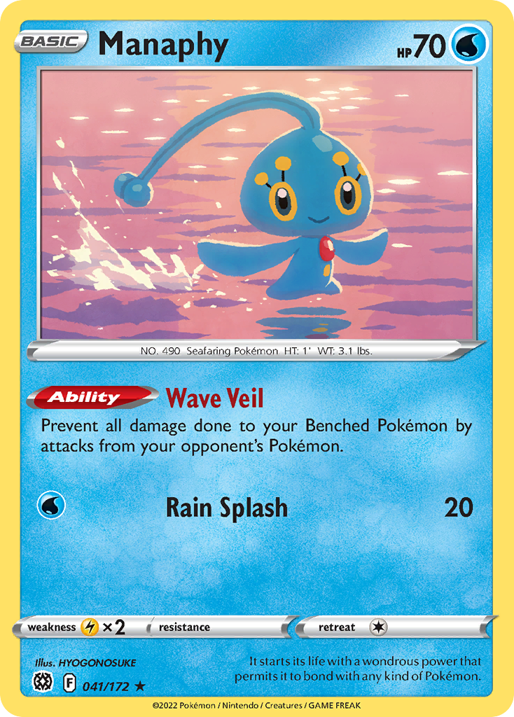 Manaphy (041/172) [Sword & Shield: Brilliant Stars] - Deck Out Gaming