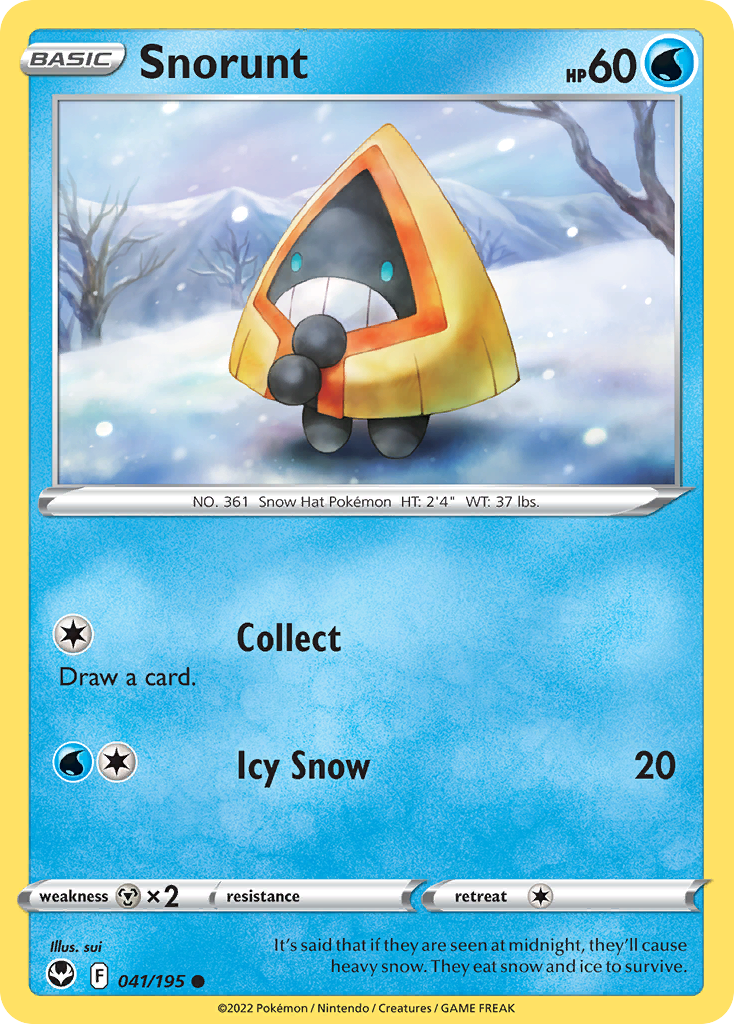 Snorunt (041/195) [Sword & Shield: Silver Tempest] Reverse Holofoil - Deck Out Gaming