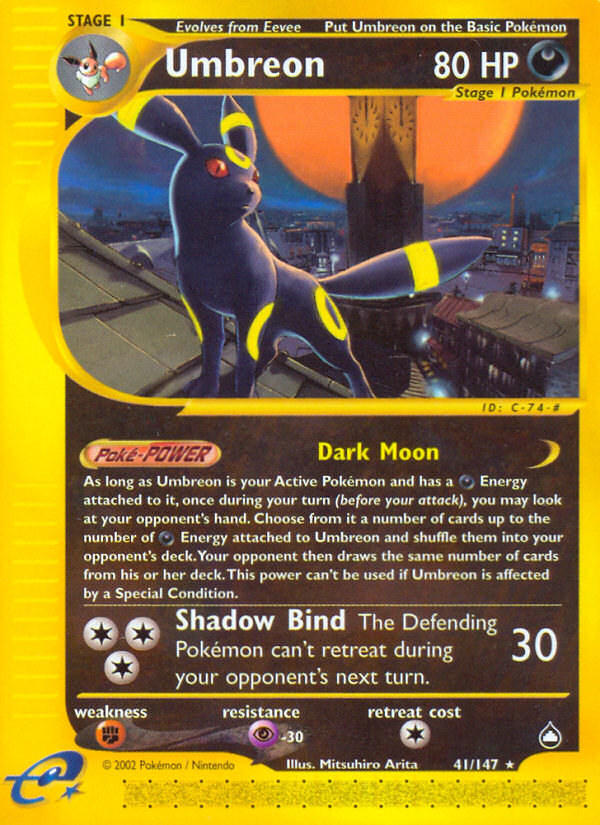 Umbreon (41) [Aquapolis] Reverse Holofoil - Deck Out Gaming