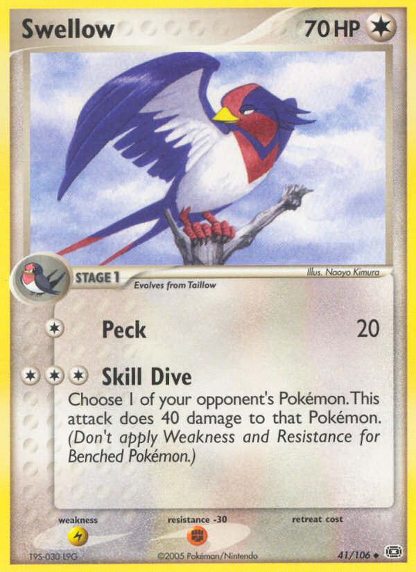 Swellow (41) [Emerald] Reverse Holofoil - Deck Out Gaming
