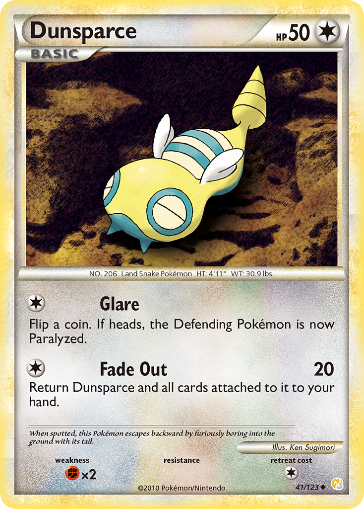 Dunsparce (41) [HeartGold SoulSilver] Reverse Holofoil - Deck Out Gaming