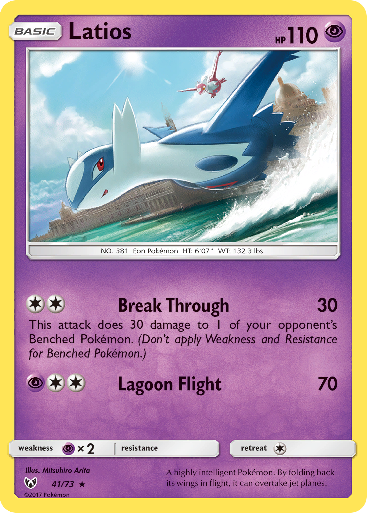 Latios (41/73) [Sun & Moon: Shining Legends] Reverse Holofoil - Deck Out Gaming