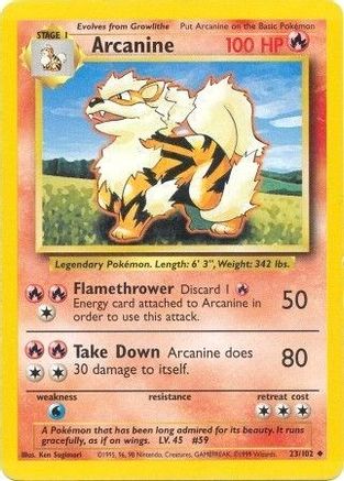 Arcanine (23) [Base] - Deck Out Gaming