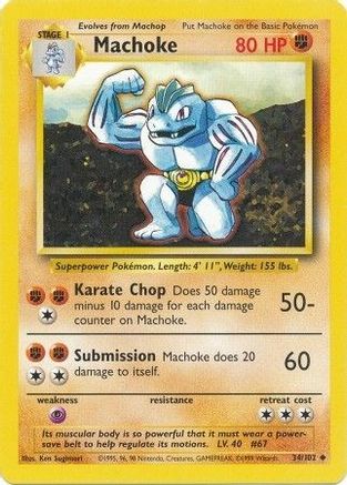 Machoke (34) [Base] - Deck Out Gaming