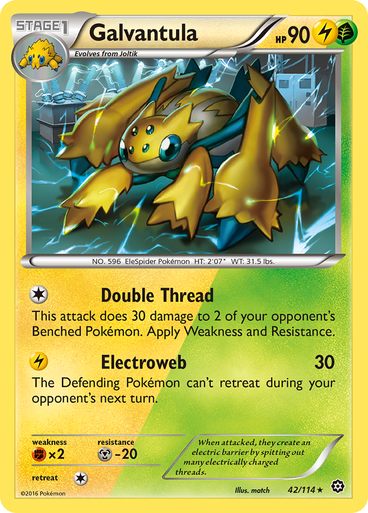 Galvantula (42) [XY - Steam Siege] Reverse Holofoil - Deck Out Gaming