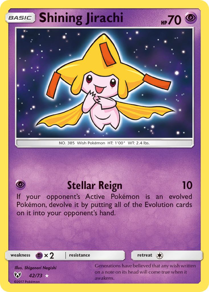 Shining Jirachi (42/73) [Sun & Moon: Shining Legends] - Deck Out Gaming