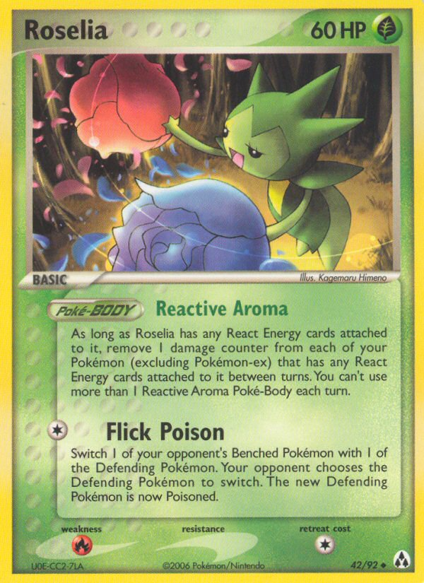 Roselia (42/92) (Stamped) [EX: Legend Maker] - Deck Out Gaming