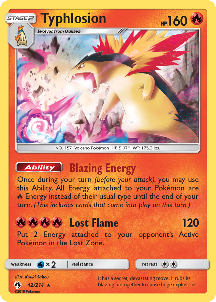 Typhlosion (42) [SM - Lost Thunder] Reverse Holofoil - Deck Out Gaming