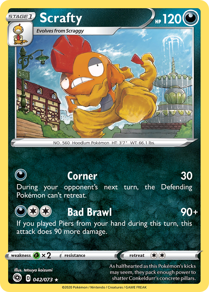 Scrafty [Champion's Path] Reverse Holofoil - Deck Out Gaming