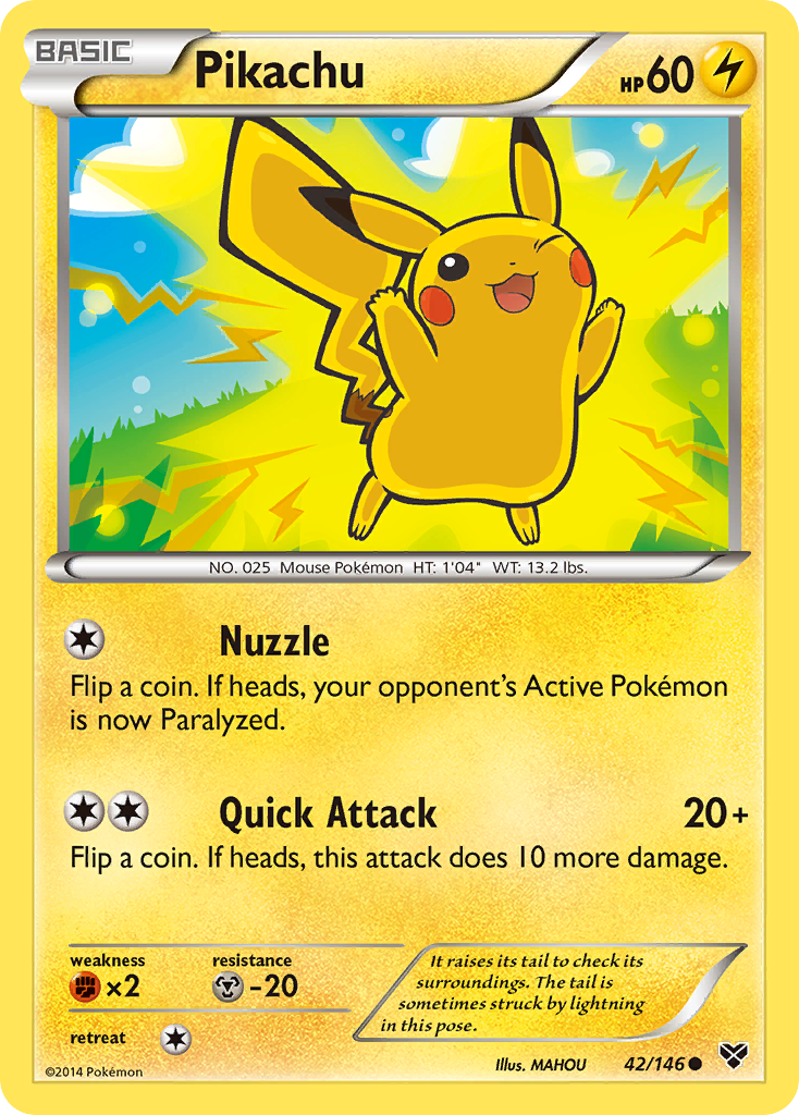 Pikachu (42) [XY Base Set] - Deck Out Gaming