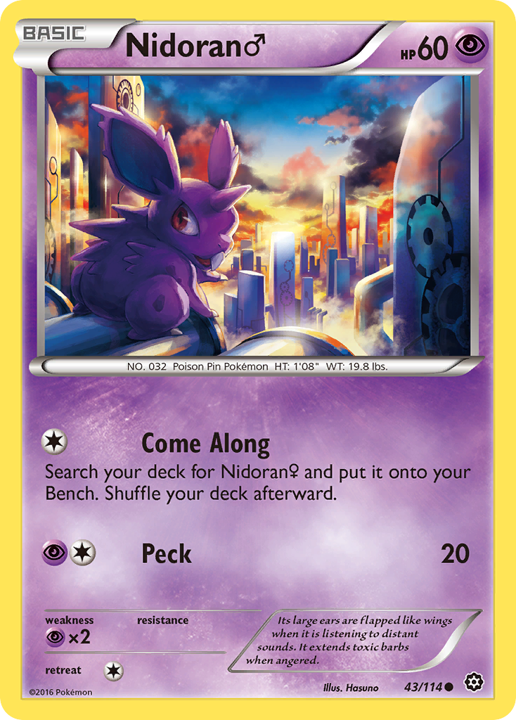 Nidoran M (43) [XY - Steam Siege] - Deck Out Gaming