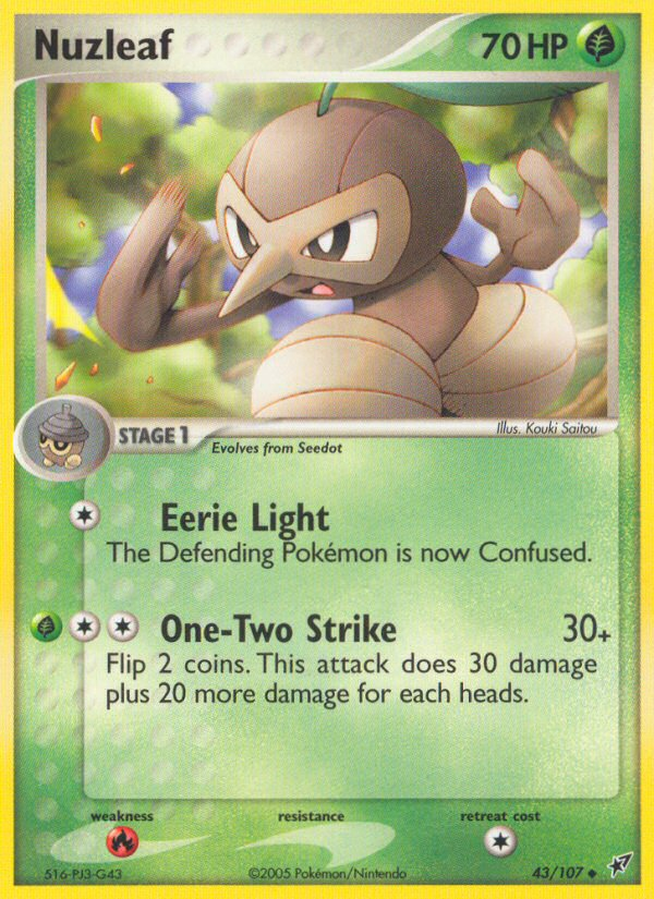 Nuzleaf (43) [Deoxys] Reverse Holofoil - Deck Out Gaming