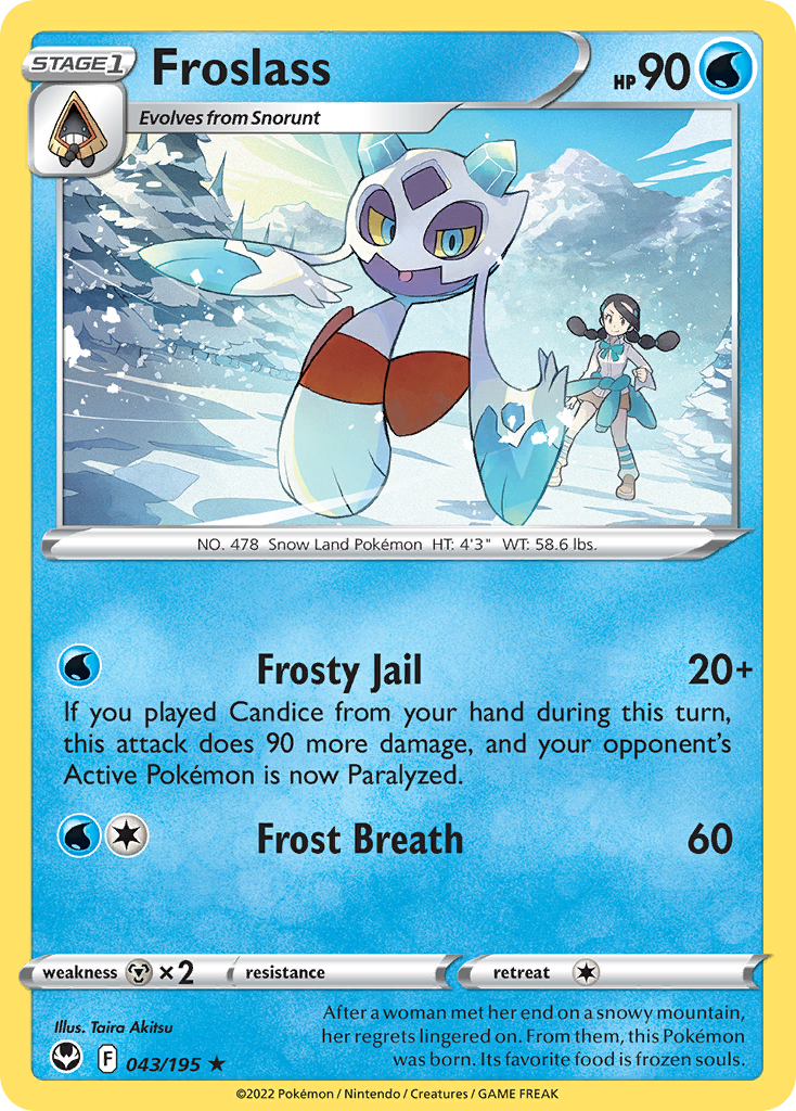 Froslass (043/195) [Sword & Shield: Silver Tempest] Reverse Holofoil - Deck Out Gaming