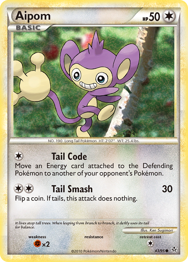Aipom (43) [Unleashed] Reverse Holofoil