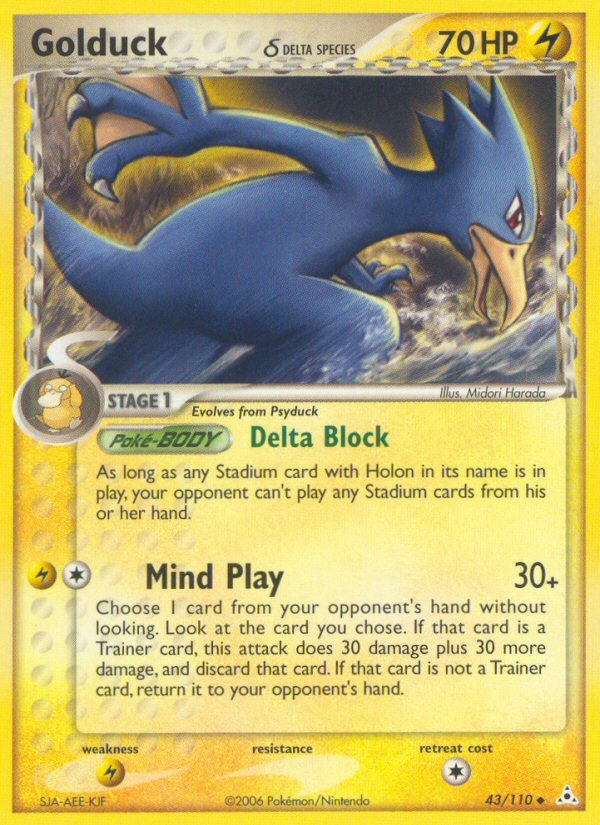 Golduck (Delta Species) (43) [Holon Phantoms] - Deck Out Gaming