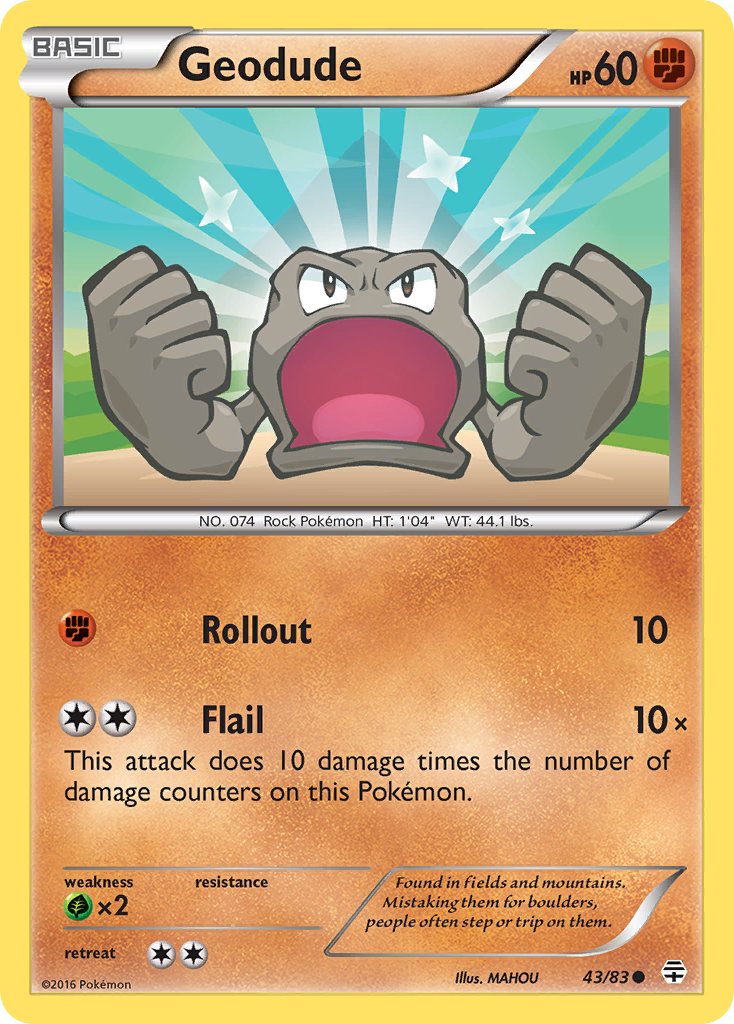 Geodude (43) [Generations] - Deck Out Gaming