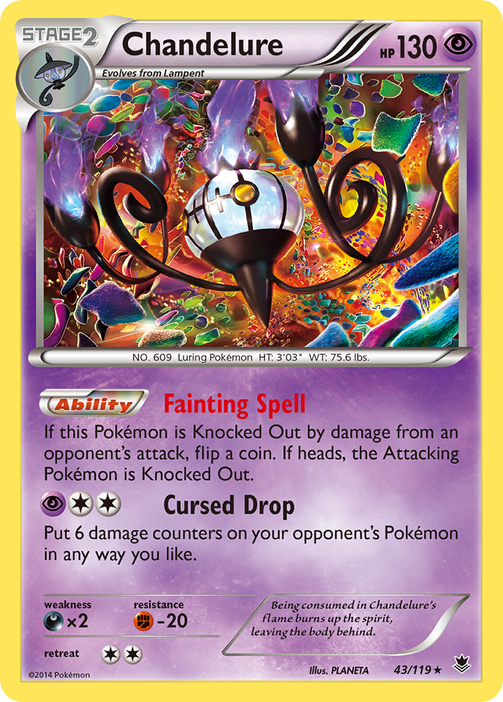 Chandelure (43) [XY - Phantom Forces] - Deck Out Gaming