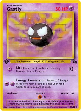 Gastly (33) [Fossil] 1st Edition - Deck Out Gaming