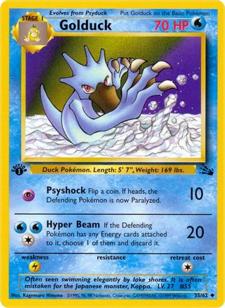 Golduck (35) [Fossil] 1st Edition - Deck Out Gaming