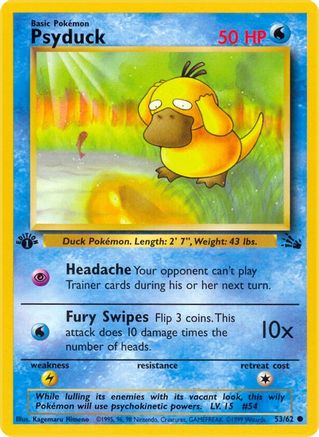 Psyduck (53) [Fossil] 1st Edition - Deck Out Gaming