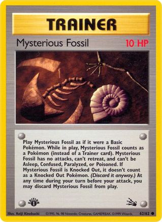 Mysterious Fossil (62) [Fossil] 1st Edition - Deck Out Gaming