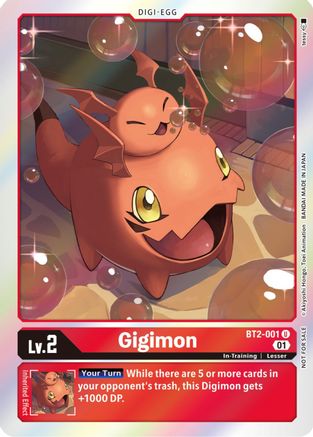 Gigimon (ST-11 Special Entry Pack) (BT2-001) [Release Special Booster] Foil