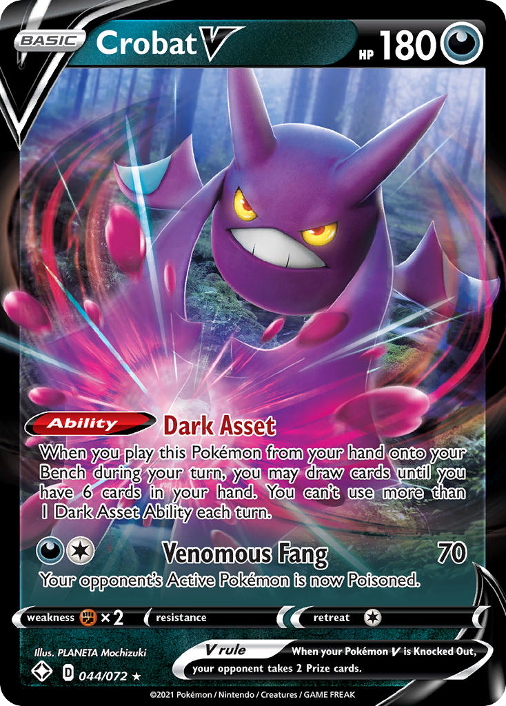 Crobat V (044/072) [Sword & Shield: Shining Fates] - Deck Out Gaming