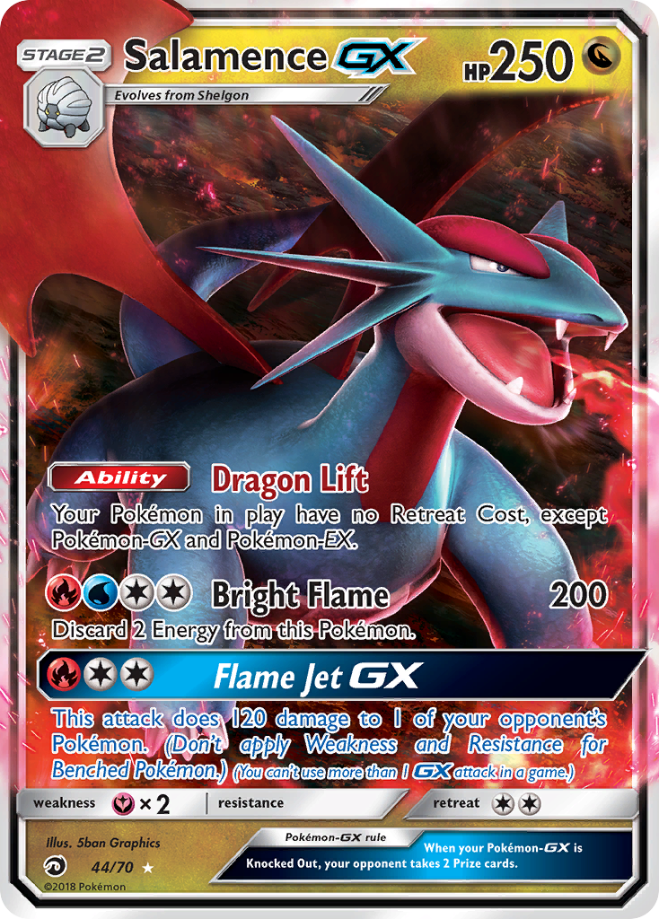 Salamence GX (44) [Dragon Majesty] - Deck Out Gaming