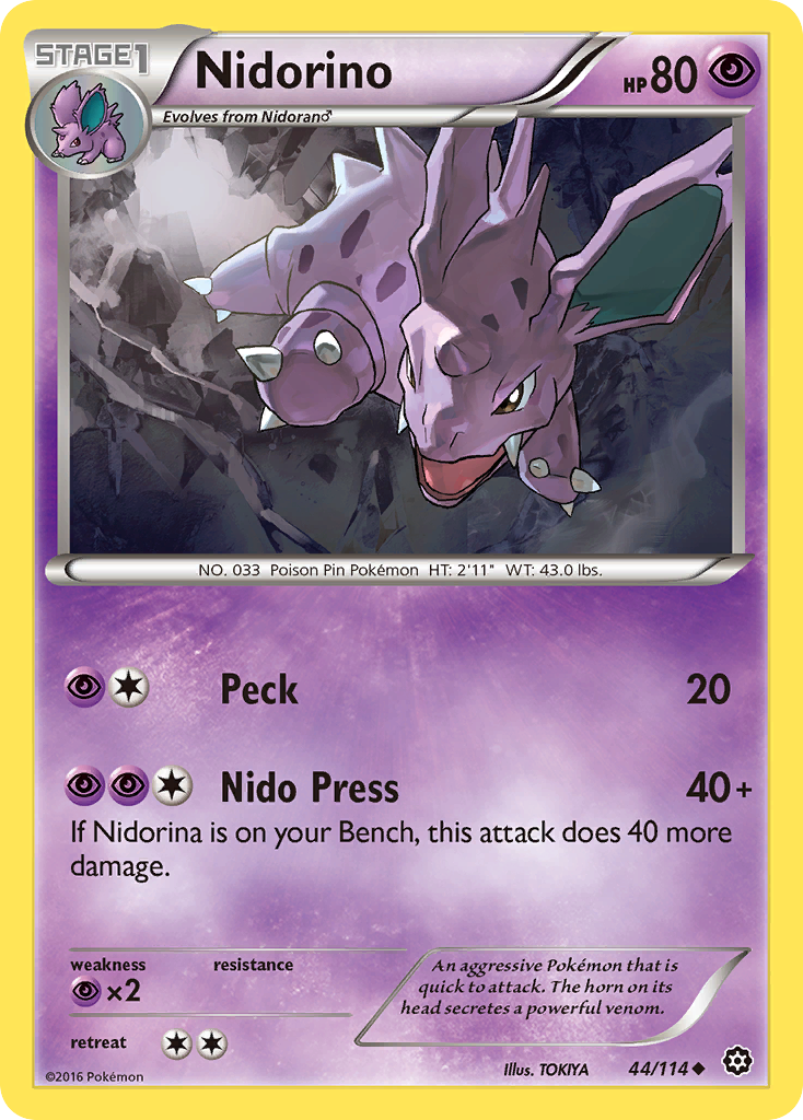 Nidorino (44) [XY - Steam Siege] - Deck Out Gaming